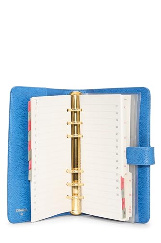 Chanel, Pre-Loved Blue Caviar Agenda, Blue