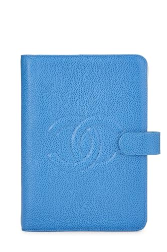 Chanel, Pre-Loved Blue Caviar Agenda, Blue