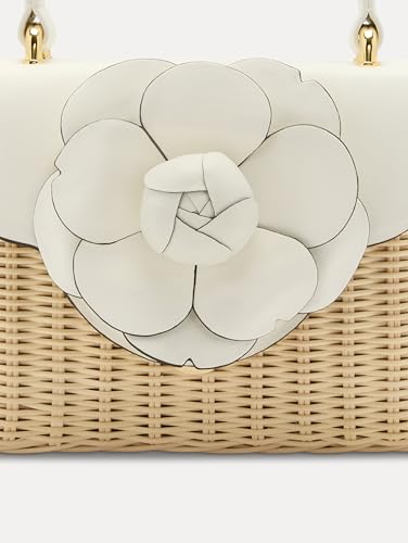 Oscar de la Renta, Wicker Mini TRO Bag, White