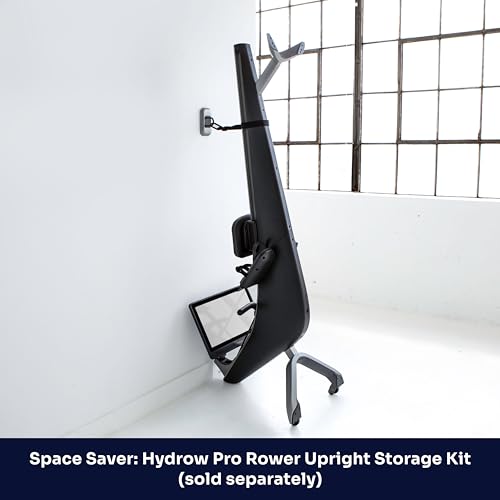 Hydrow Pro Rowing Machine with Immersive 22" HD Rotating Screen - Stows Upright | Live and On-Demand at-Home Workouts, Membership Required