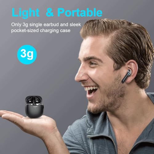 Wireless Earbuds, Bluetooth 5.4 Earbuds Stereo Bass, Bluetooth Headphones in Ear Noise Cancelling Mic, Sports Earphones IP7 Waterproof, 32H Playtime USB C Mini Charging Case Ear Buds for Android iOS