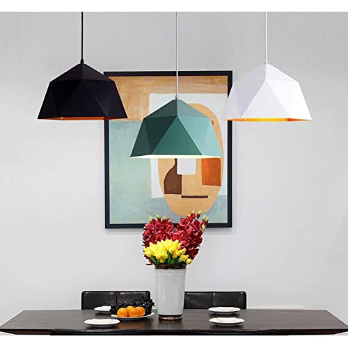 XYBZJP Modern Simple Style Metal Chandelier,Creative Personality Geometric Chandelier Hanging Lamp,E27/E26 Screw Pendant Light,Dining Room Ceiling Decoration Lighting Fixtures