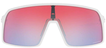 Oakley Men's Oo9406 Sutro Rectangular Sunglasses, Polished White/Prizm Snow Sapphire Iridium, 37 mm