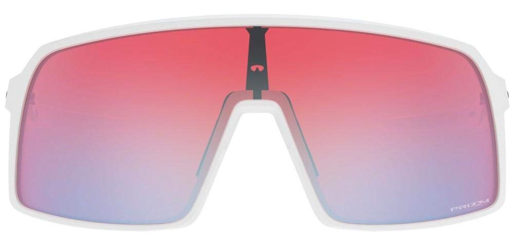 Oakley Men's Oo9406 Sutro Rectangular Sunglasses, Polished White/Prizm Snow Sapphire Iridium, 37 mm