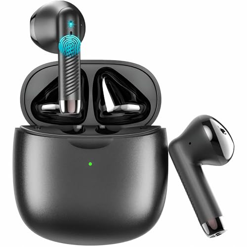 Wireless Earbuds, Bluetooth 5.4 Earbuds Stereo Bass, Bluetooth Headphones in Ear Noise Cancelling Mic, Sports Earphones IP7 Waterproof, 32H Playtime USB C Mini Charging Case Ear Buds for Android iOS