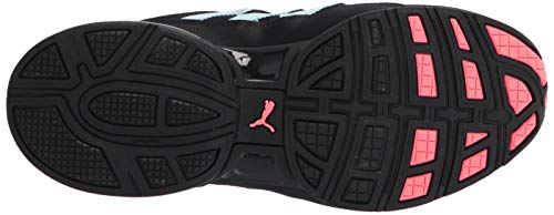 PUMA Womens Riaze Prowl Cross Trainer, PUMA Womens Black-Ignite Pink-Aquamarine, 5.5