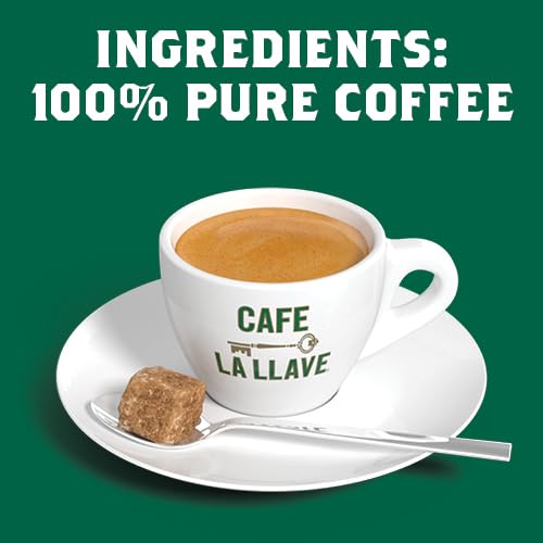 Cafe La Llave Espresso Pods: 40 Recyclable Aluminum Pods, Intensity 11 Dark Roast Latin-Style Coffee, Compatible with Nespresso Original Line Machines - Bold, Rich Flavor