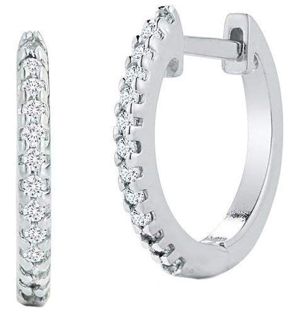 Mateo New York, Diamond Huggie, White Gold