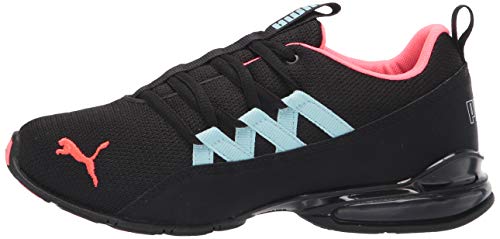 PUMA Womens Riaze Prowl Cross Trainer, PUMA Womens Black-Ignite Pink-Aquamarine, 5.5