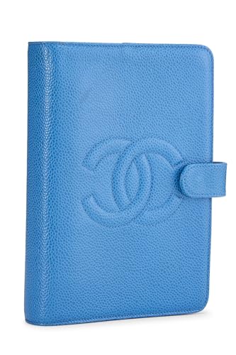 Chanel, Pre-Loved Blue Caviar Agenda, Blue