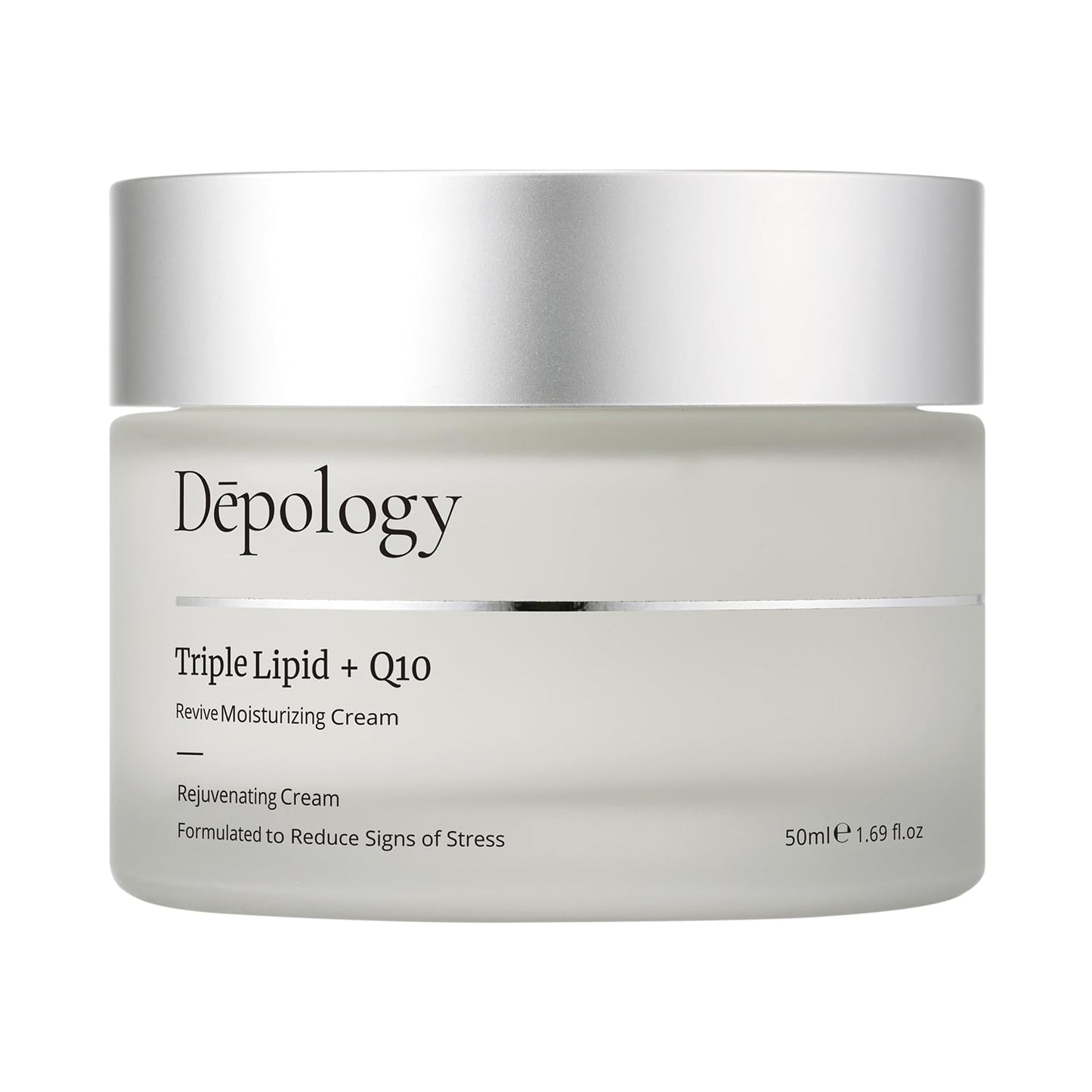 depology Triple Lipid+Q10 Facial Moisturizer | Daily Face Cream with Ceramides and Niacinamide for All Skin Types | Hydrating Face Moisturizer Targets Signs of Skin Stress | 1.69 fl oz