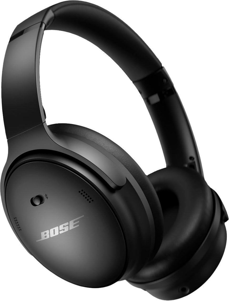 Bose QuietComfort 45 Bluetooth Wireless Noise Cancelling Headphones - Triple Black (Renewed)