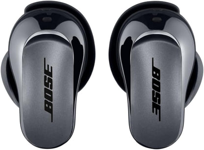 Bose QuietComfort Ultra Bluetooth Earbuds, Wireless Earbuds with Spatial Audio and World-Class Active Noise Cancellation, Deep Bass, Up to 6 Hours of Playtime, Black