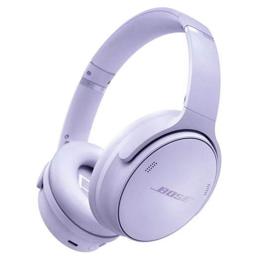 Bose QuietComfort Bluetooth Headphones, Wireless Headphones with Active Over Ear Noise Cancelling and Mic, Deep Bass, Up to 24 Hours of Playtime, Chilled Lilac - Limited Edition Color