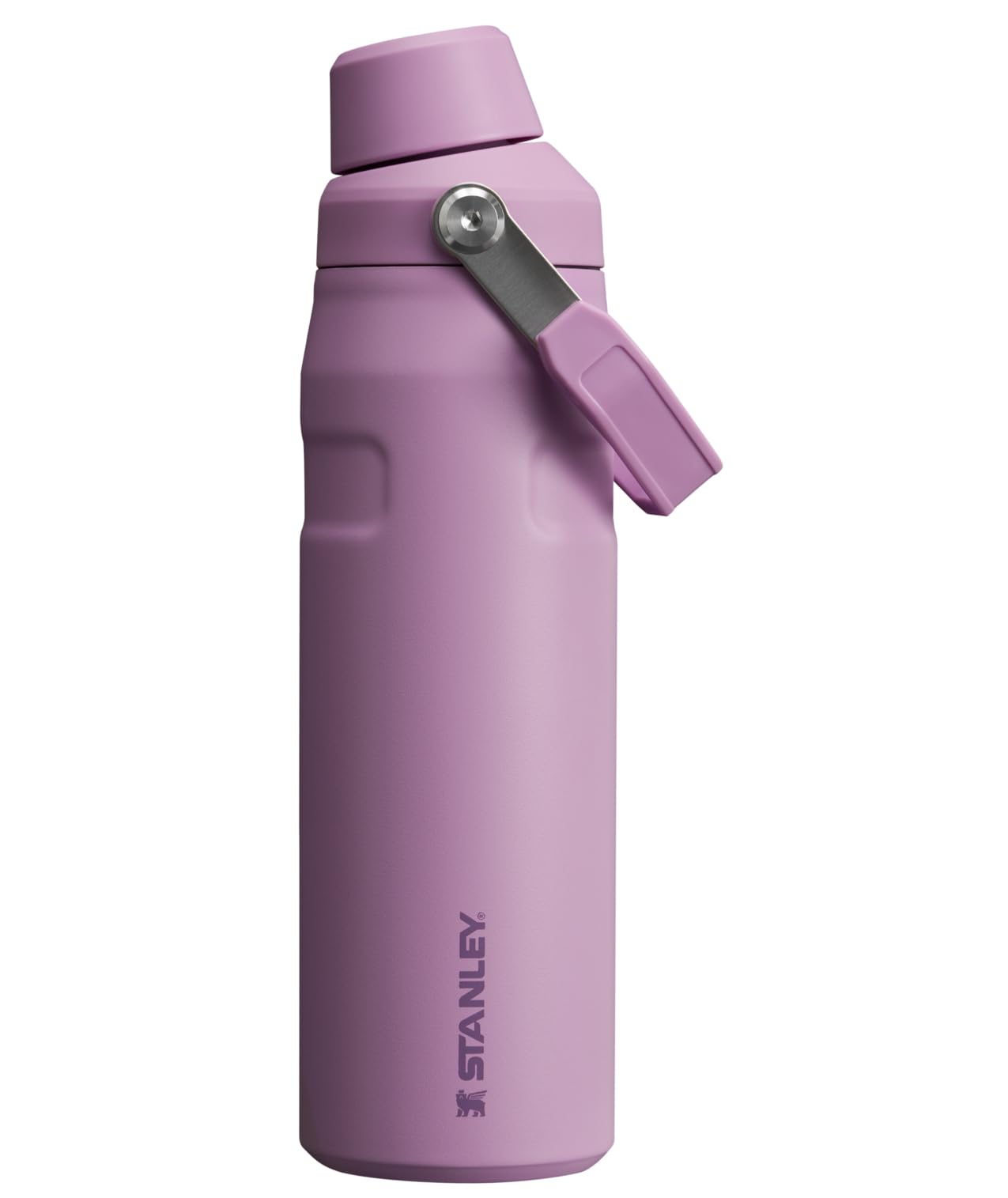 Stanley IceFlow Fast Flow Water Bottle 24 OZ | Angled Spout Lid | Lightweight & Leakproof for Travel & Gym | Insulated Stainless Steel | BPA-Free | Lilac