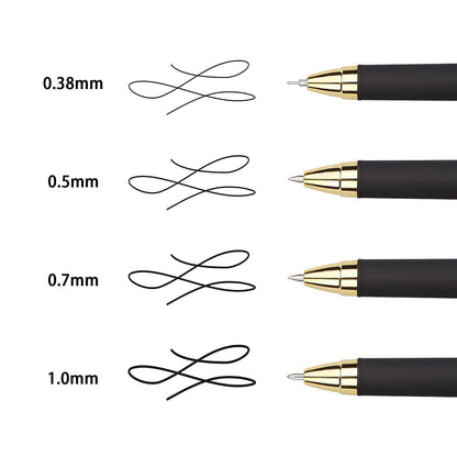 KAKA RABBIT Gel Ink Rollerball Stylus Pen - 18 Pack,1.0mm Gel Pen Bold Point,2 in 1 Capacitive Stylus Pen,Large Capacity Black Ink,Writing Smoothly for Office,Business,Gift,Metal Gold Clip