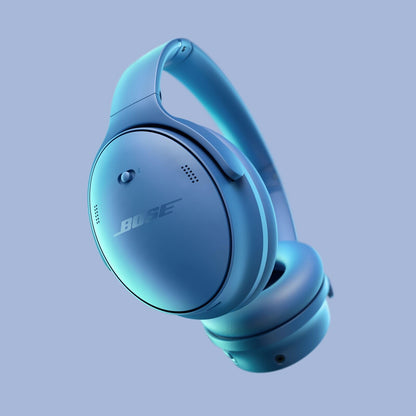 Bose QuietComfort Bluetooth Headphones, Wireless Headphones with Active Over Ear Noise Cancelling and Mic, Deep Bass, Up to 24 Hours of Playtime, Blue Dusk - Limited Edition Color