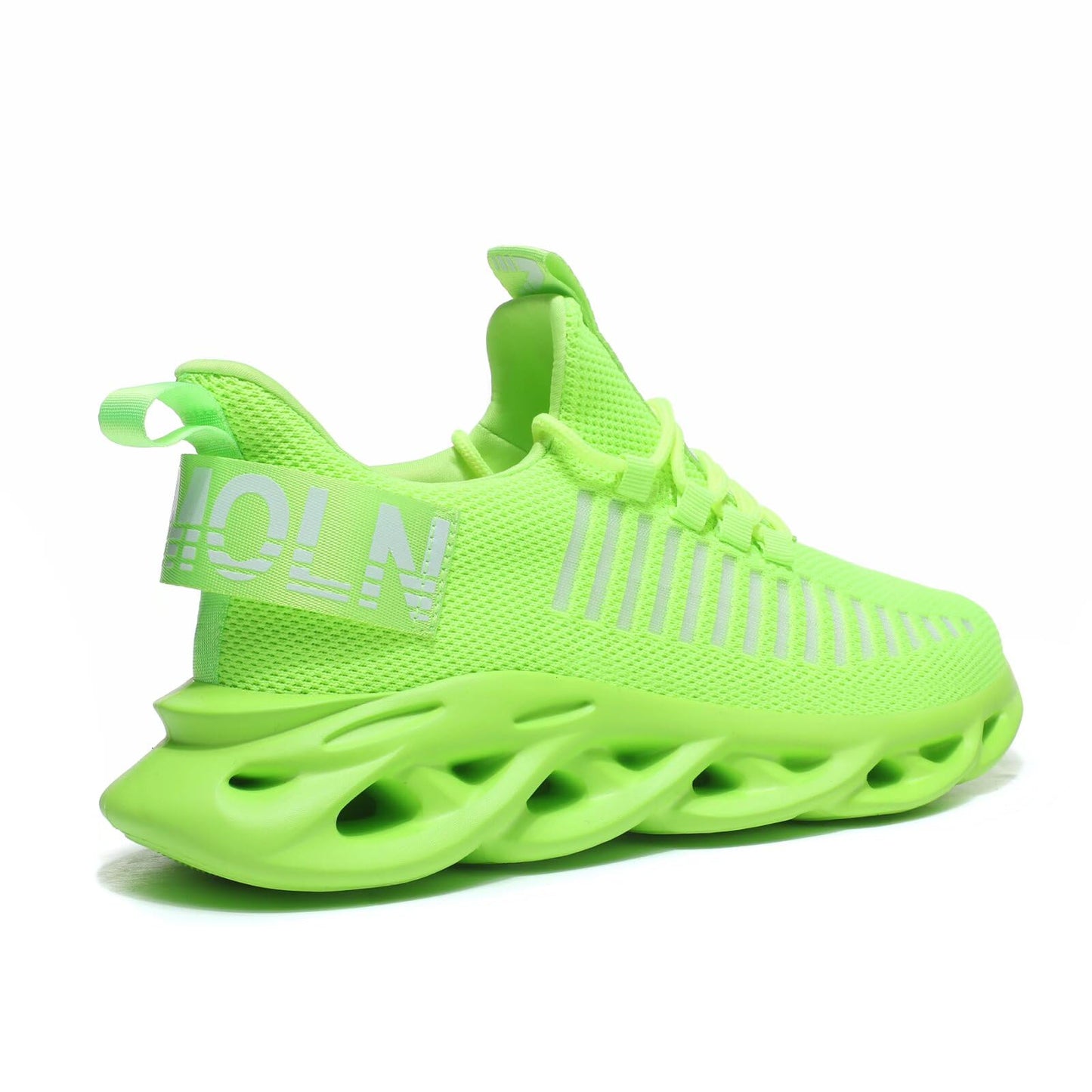 GSLMOLN Fashion Gym Shoes for Men Back to School Lime Green Shoes Non-Slip Lightweight Casual Workout Sport Tennis Walking Sneakers Mens Zapatillas para Hombre Fluorescent/Green Size 10.5