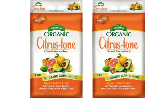 Espoma Organic Citrus-Tone 5-2-6 Natural & Organic Fertilizer and Plant Food for All Citrus, Fruit, Nut & Avocado Trees; 18 lb. Bag. Promotes Vigorous Growth & Abundant Fruit - 2 Pack