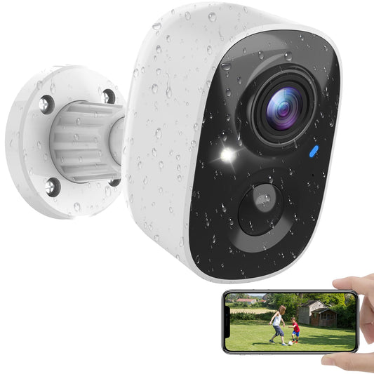 MaxiViz Security Cameras Wireless Outdoor, Battery Powered Cameras for Home Security Indoor/Outdoor with AI Motion Detection, 2K Color Night Vision, 2-Way Talk, IP66 Weatherproof, SD/Cloud Storage