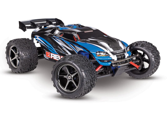 Traxxas 71054-8-BLUE - E-Revo 1/16 4WD Electric Brushed Monster Truck, Blue