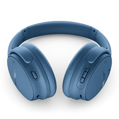 Bose QuietComfort Bluetooth Headphones, Wireless Headphones with Active Over Ear Noise Cancelling and Mic, Deep Bass, Up to 24 Hours of Playtime, Blue Dusk - Limited Edition Color