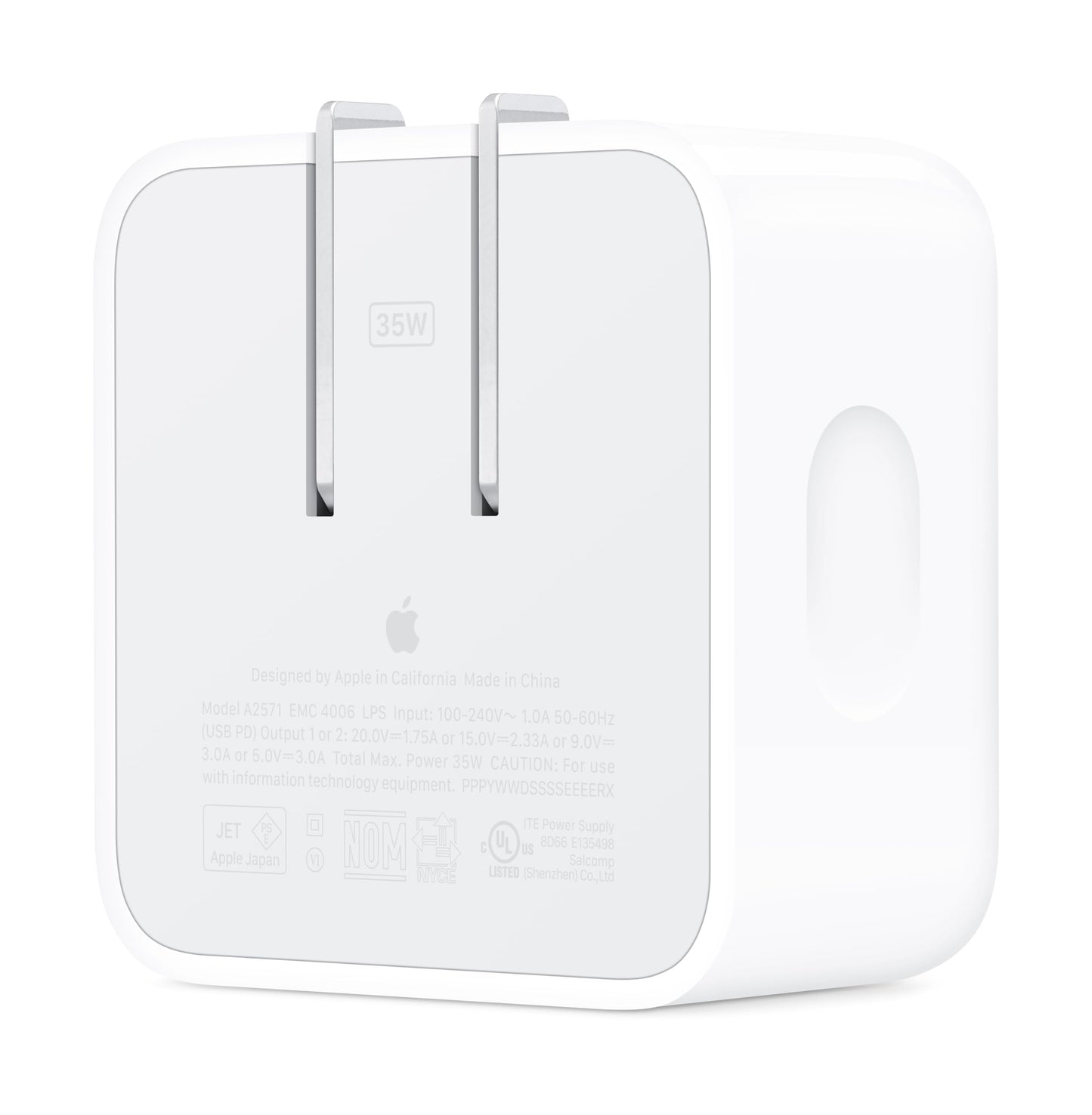 Apple 35W Dual USB-C Port Compact Power Adapter