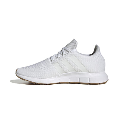 adidas Men's Swift Run Sneaker, White/White/Core Black, 12.5