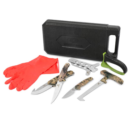 - Portable Butcher Game Processor Set (8-piece) Green Camo