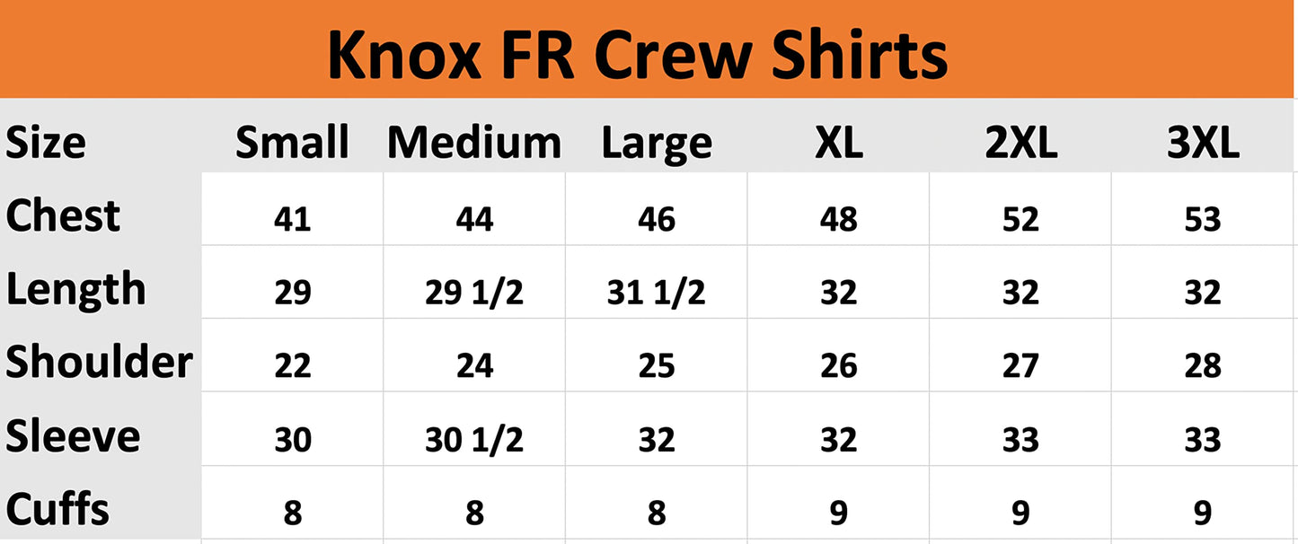 Knox FR Shirts for Men | Double Stitched Long Sleeve Crew Shirt | NFPA2112 Light Weight Fire Retardant Welding Shirt (Green - 2XL)