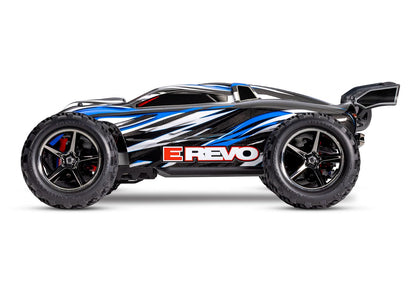 Traxxas 71054-8-BLUE - E-Revo 1/16 4WD Electric Brushed Monster Truck, Blue