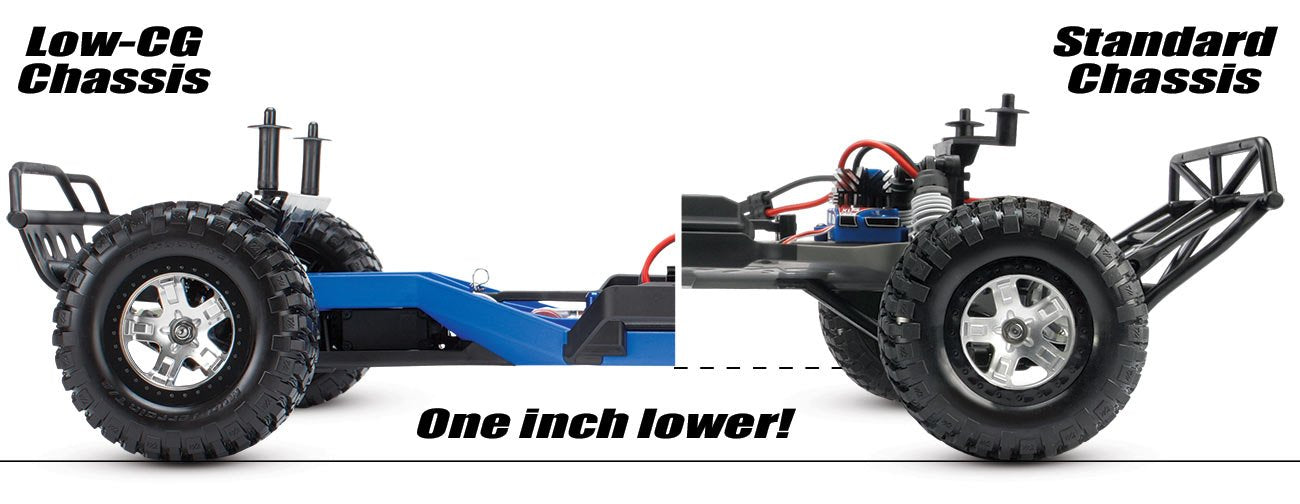 Traxxas Low-CG Conversion Kit for 1/10 Scale Slash 2WD, Blue