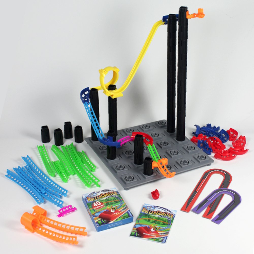 ThinkFun Roller Coaster Challenge STEM Toy and Building Game for Boys and Girls Age 6 and Up – TOTY Game of the Year Finalist