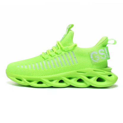 GSLMOLN Fashion Gym Shoes for Men Back to School Lime Green Shoes Non-Slip Lightweight Casual Workout Sport Tennis Walking Sneakers Mens Zapatillas para Hombre Fluorescent/Green Size 10.5