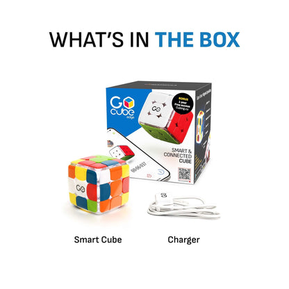 GoCube Edge - Connected Electronic Bluetooth Cube. Smart Cube 3x3 Magnetic Stickerless Speed Cube Movements Tracker for Kids, Teens & Adults. STEM Puzzle Toy Cube Game. Free App