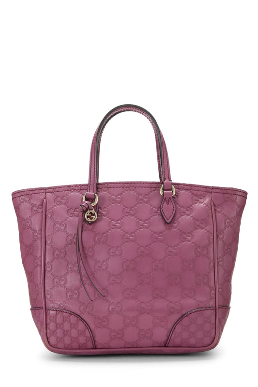 Gucci, Pre-Loved Purple Guccissima Bree Top Handle Tote Small, Purple