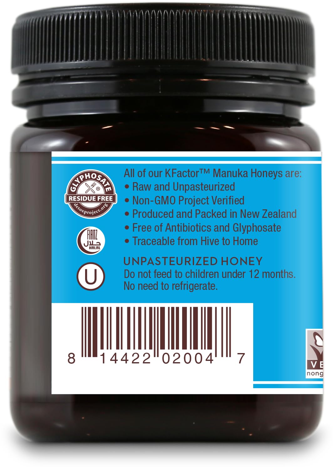 Wedderspoon Raw Premium Manuka Honey, KFactor 12, 8.8 Oz, Unpasteurized, Genuine New Zealand Honey, Non-GMO Superfood, Traceable from Our Hives to Your Home