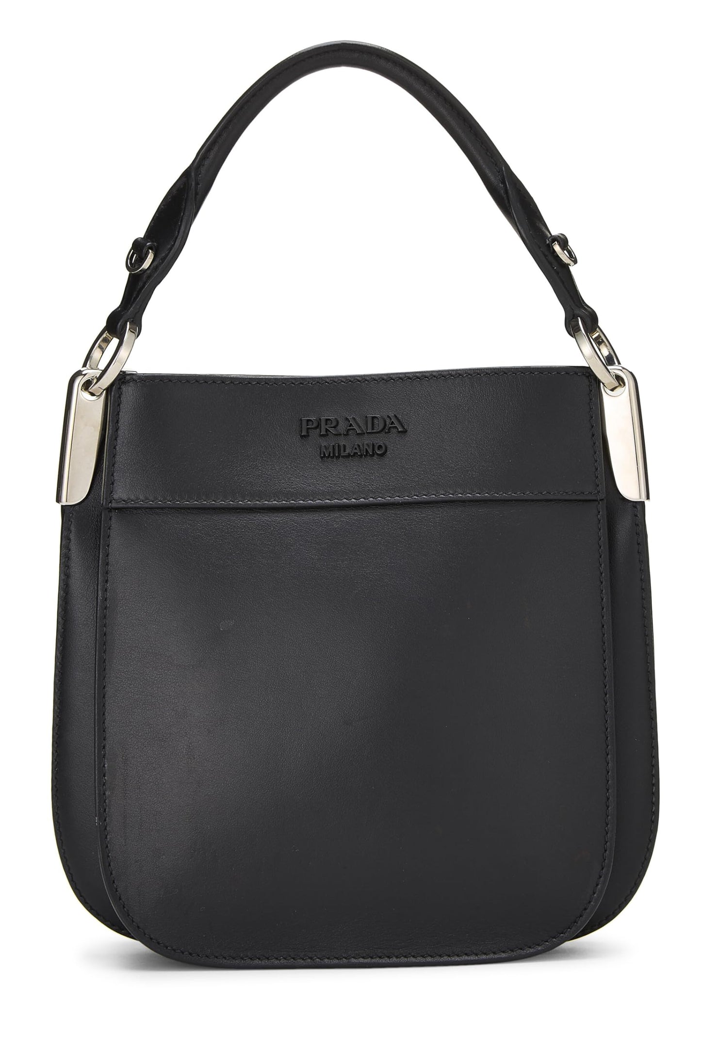 Prada, bolso Margit de piel de becerro negra de segunda mano, negro