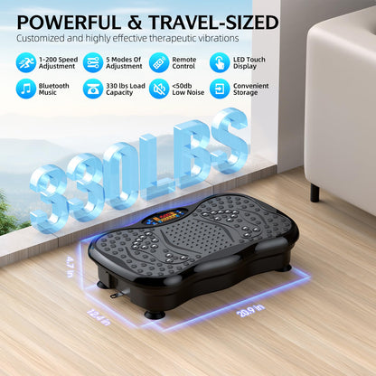 Vibration Plate Exercise Machine,Whole Body Vibration Plate Machine Vibration Plate for Lymphatic Drainage,Body Vibration Exercise Machine,Shaping Wellness Home Gyms Workout.