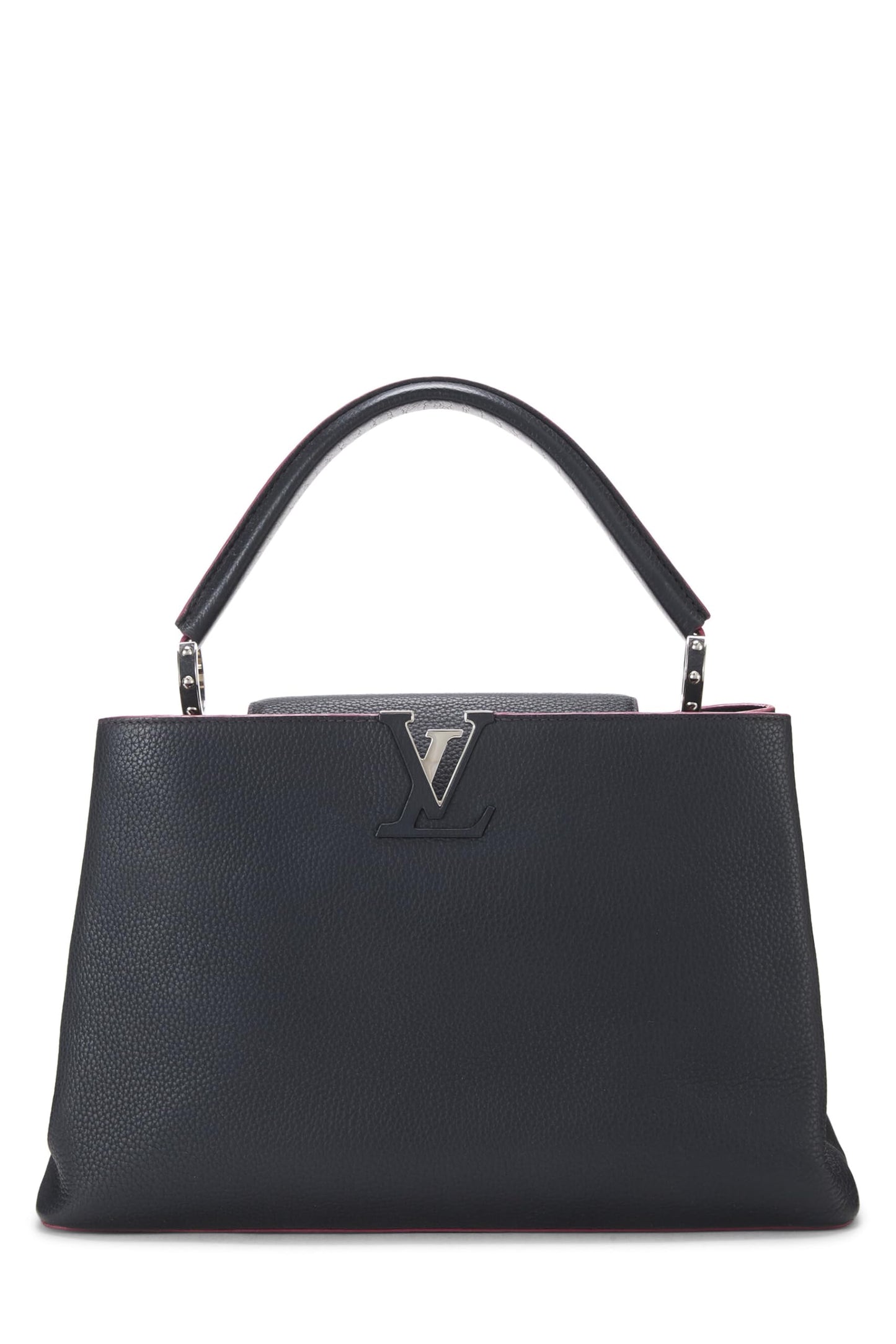 Louis Vuitton, Pre-Loved Navy Taurillon Capucines MM, Navy