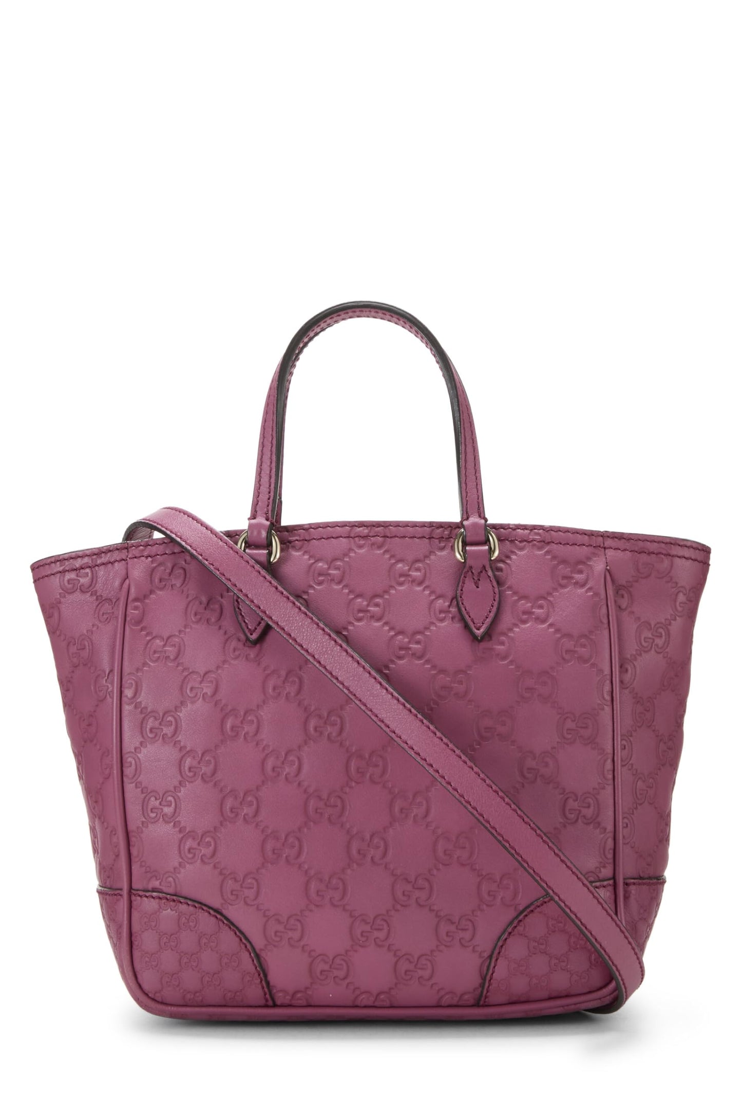 Gucci, Pre-Loved Purple Guccissima Bree Top Handle Tote Small, Purple