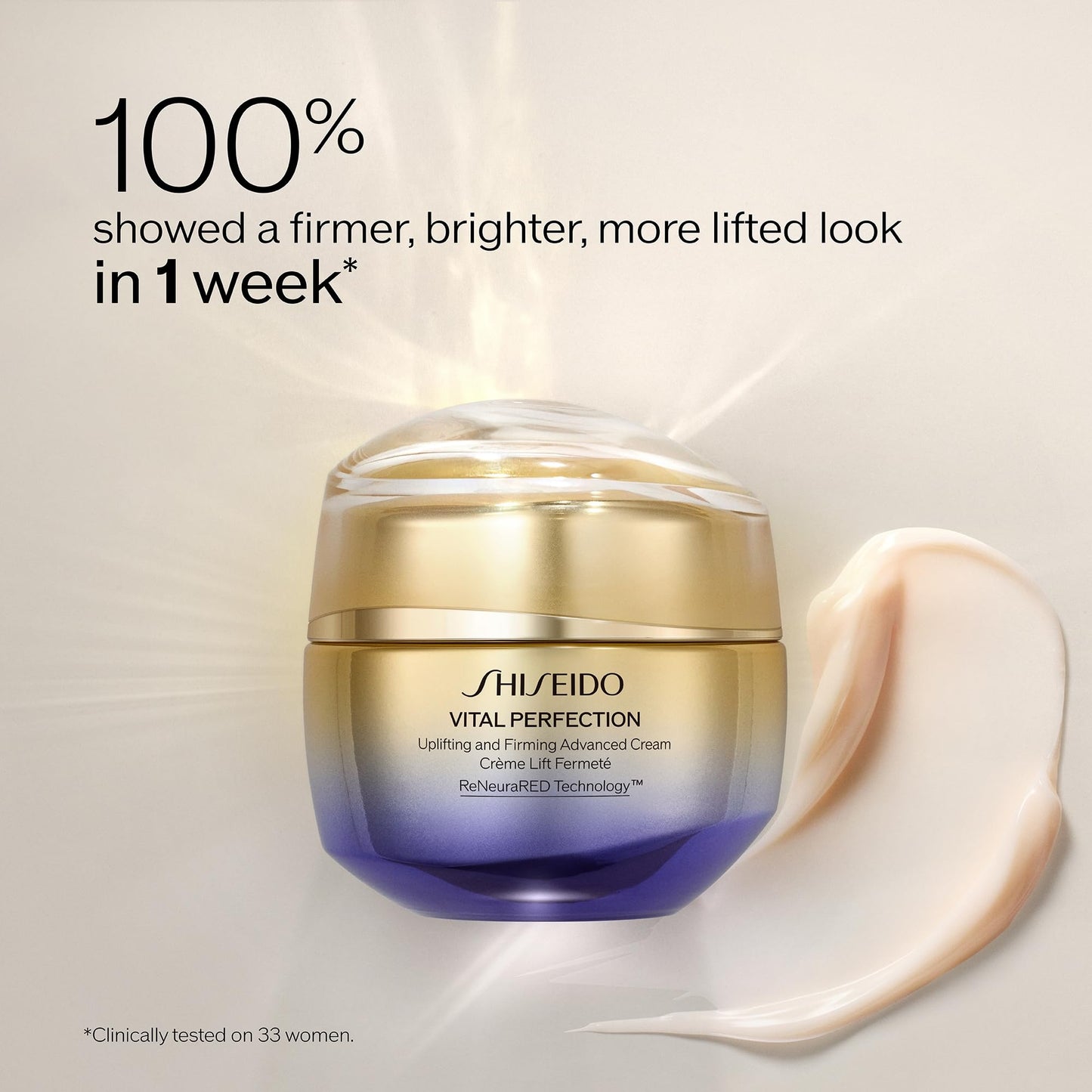 Shiseido Vital Perfection Uplifting and Firming Advanced Cream - 1.7 fl oz - Multi-Benefit Face Cream - Visibly Lifts & Firms