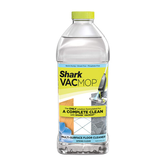 Shark VACMOP Multi-Surface Cleaner Refill 2L Bottle, Compatible with VM252 & VM180, Cleans & Disinfects Sealed Finished Floors, Stone, Laminate & Tiles, Spring Clean Scent, VCM60