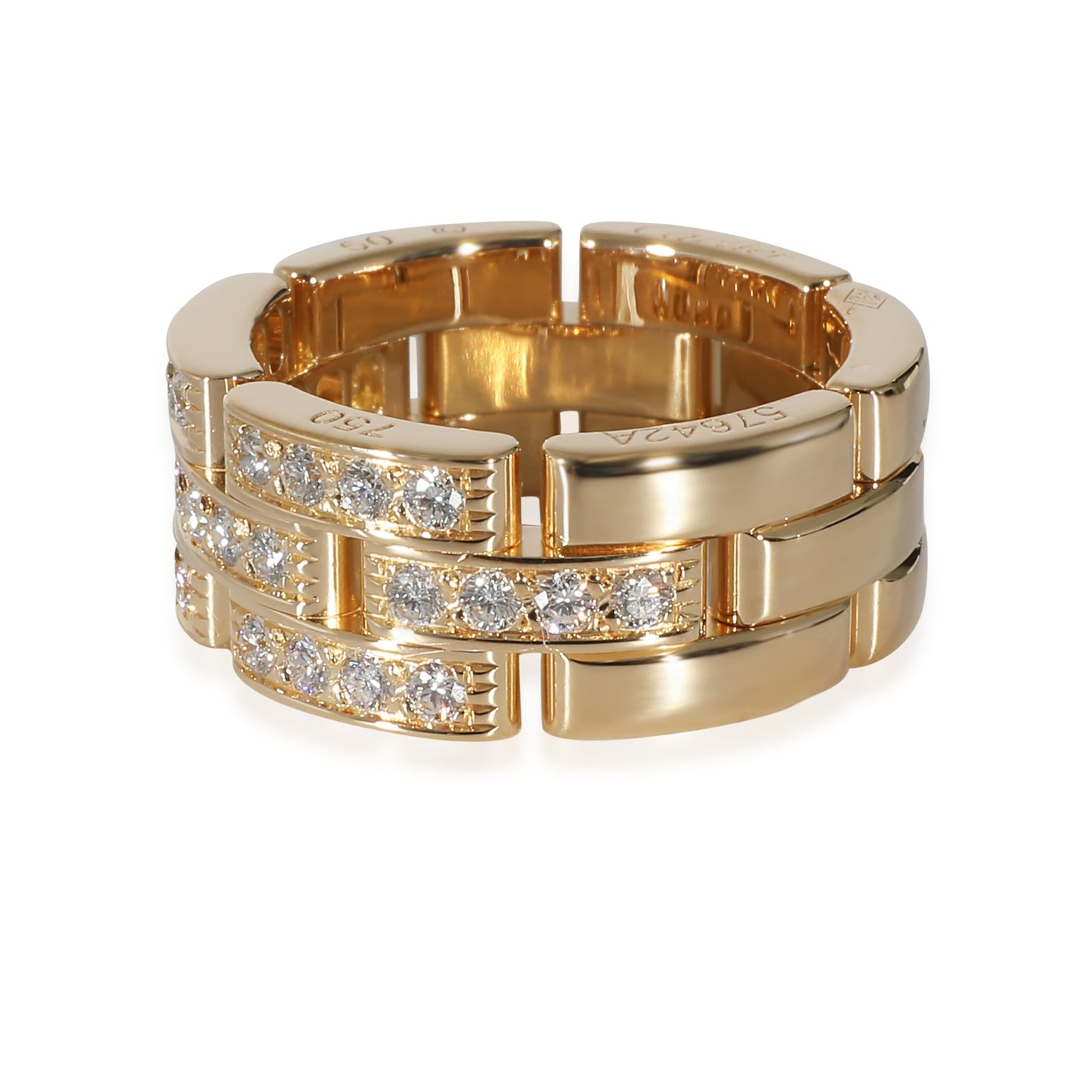 Cartier, Pre-Loved Maillon Panthere Ring, 5.25, Yellow Gold