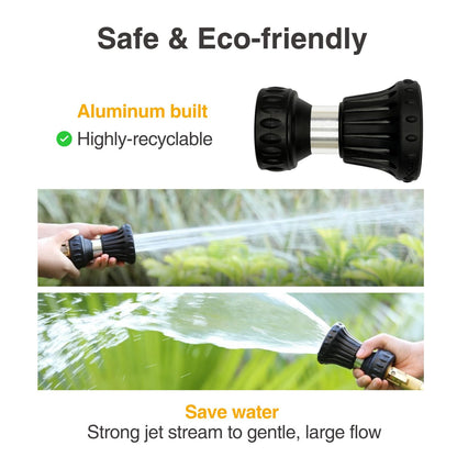 Cyprium Water Hose Nozzle Spray Water Nozzles For Garden Fireman Style Hose Nozzle Outdoor Hose Nozzle Sprayer High Pressure Watertight Connections For Reliable Use In Gardening, Cleaning