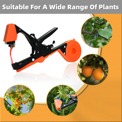 SUCA Plant Tying Machine, Plant Tape Cattle Panels for Garden,Plant Vine Tying Tool with 10000pcs Staples 21 Rolls Tape Plant Tape Gun for Grapes,Tapener (tapetool set1pcs)