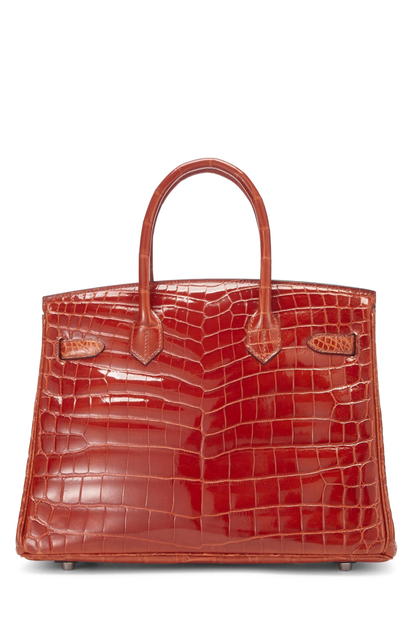 Hermès, Pre-Loved Sanguine Niloticus Crocodile Lisse Birkin 30, Sanguine