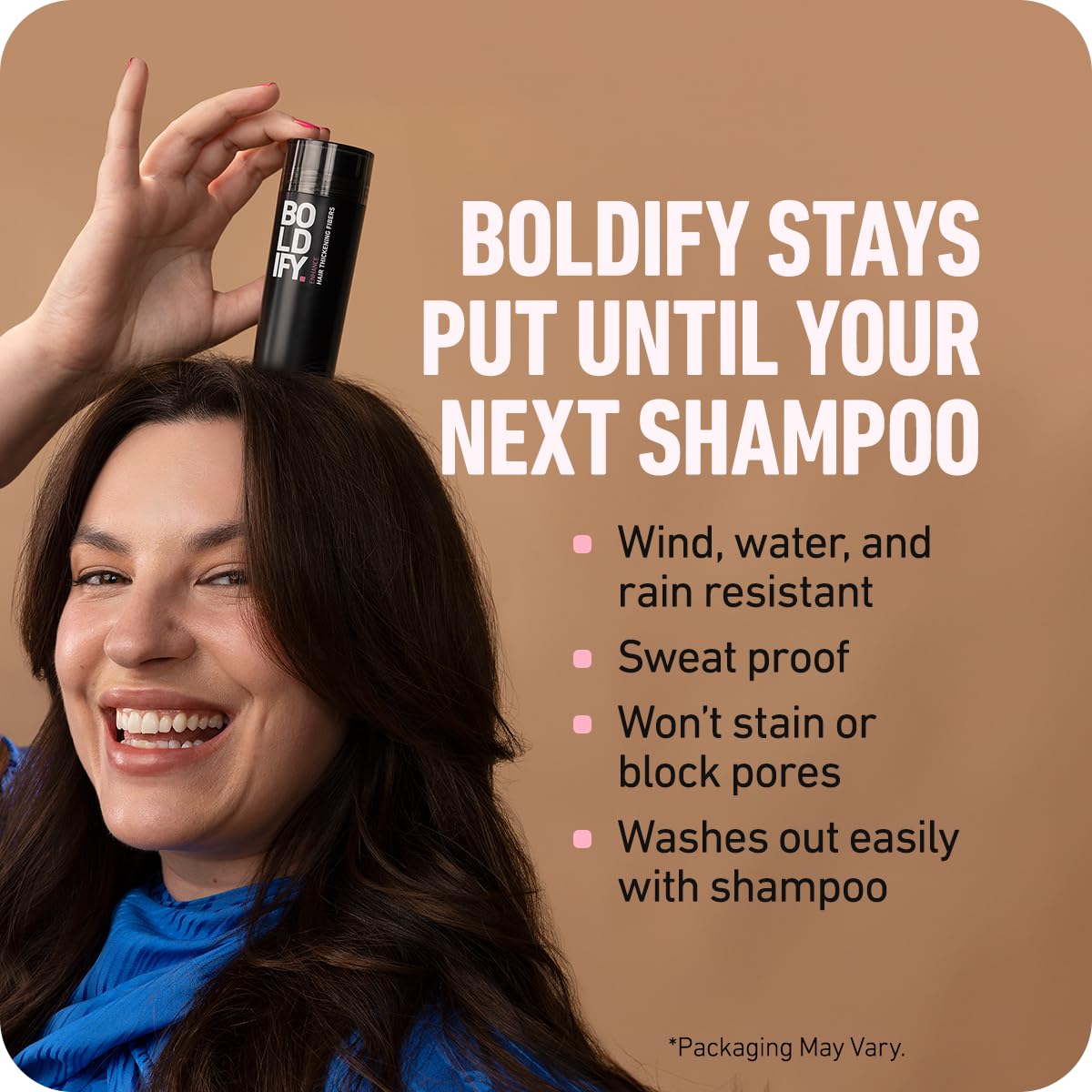 BOLDIFY Hair Fibers (12g) - Fill In Thinning and Fine Hair for an Instantly Fuller, Thicker Look - 14 Shades for Women & Men - Medium Blonde