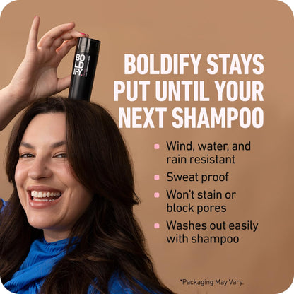 BOLDIFY Hair Fibers (12g) - Fill In Thinning and Fine Hair for an Instantly Fuller, Thicker Look - 14 Shades for Women & Men - Medium Blonde