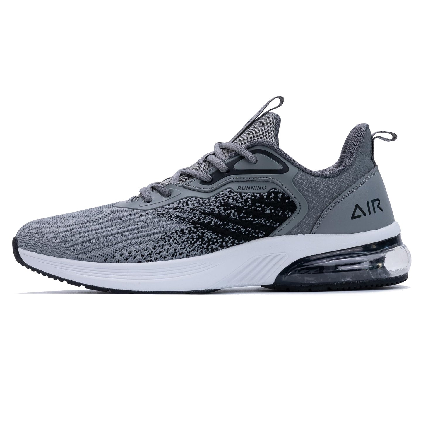 IIV Mens Air Running Shoes Casual Tennis Walking Athletic Gym Lightweight Fashion Sneakers GrayBlack 7